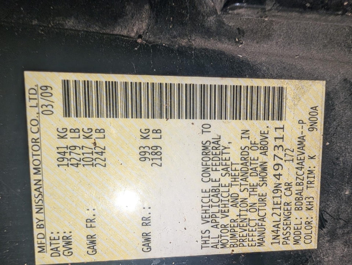 2009 Nissan Altima - LT265
