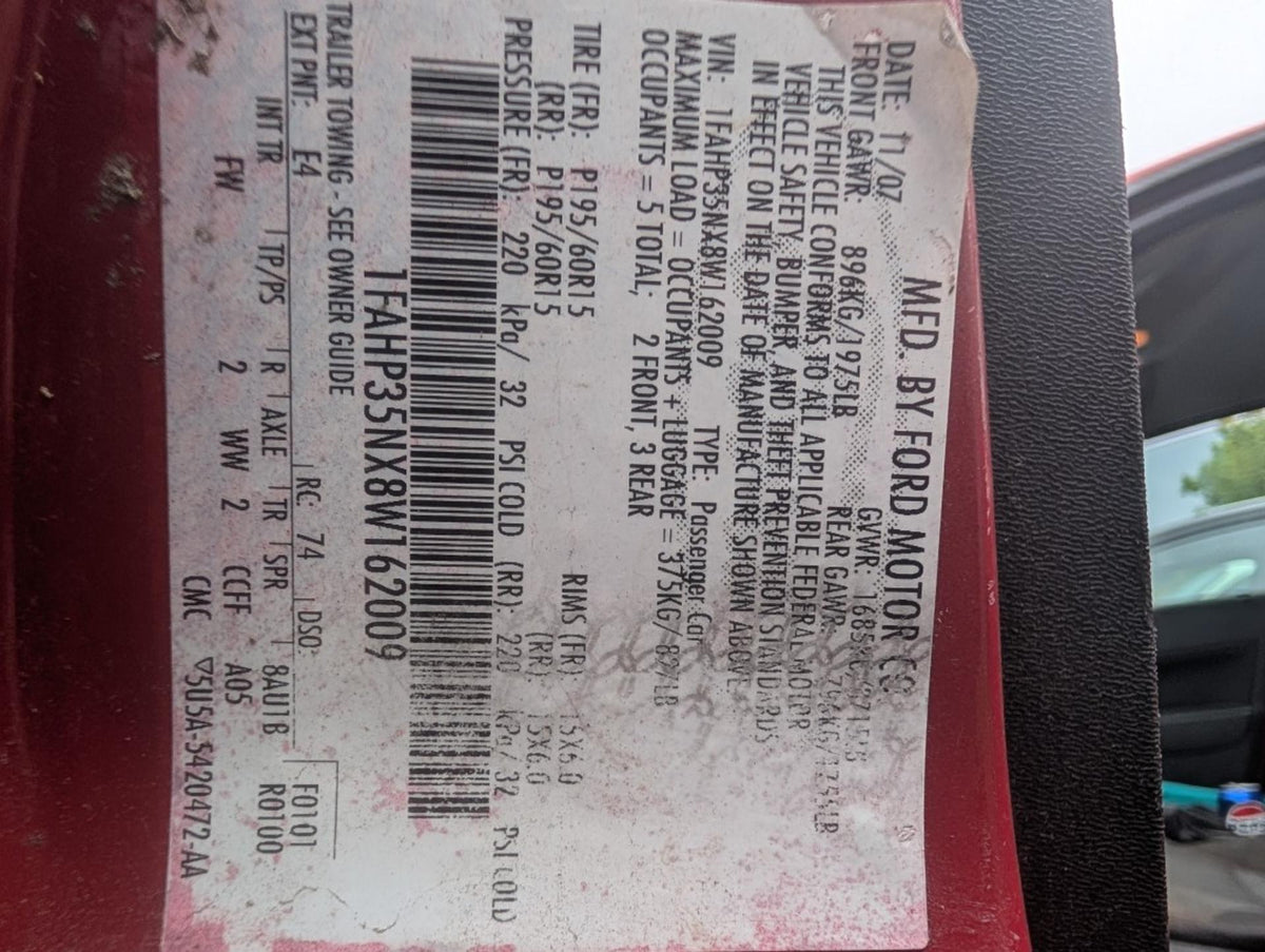 2008 Ford Focus - Court Order