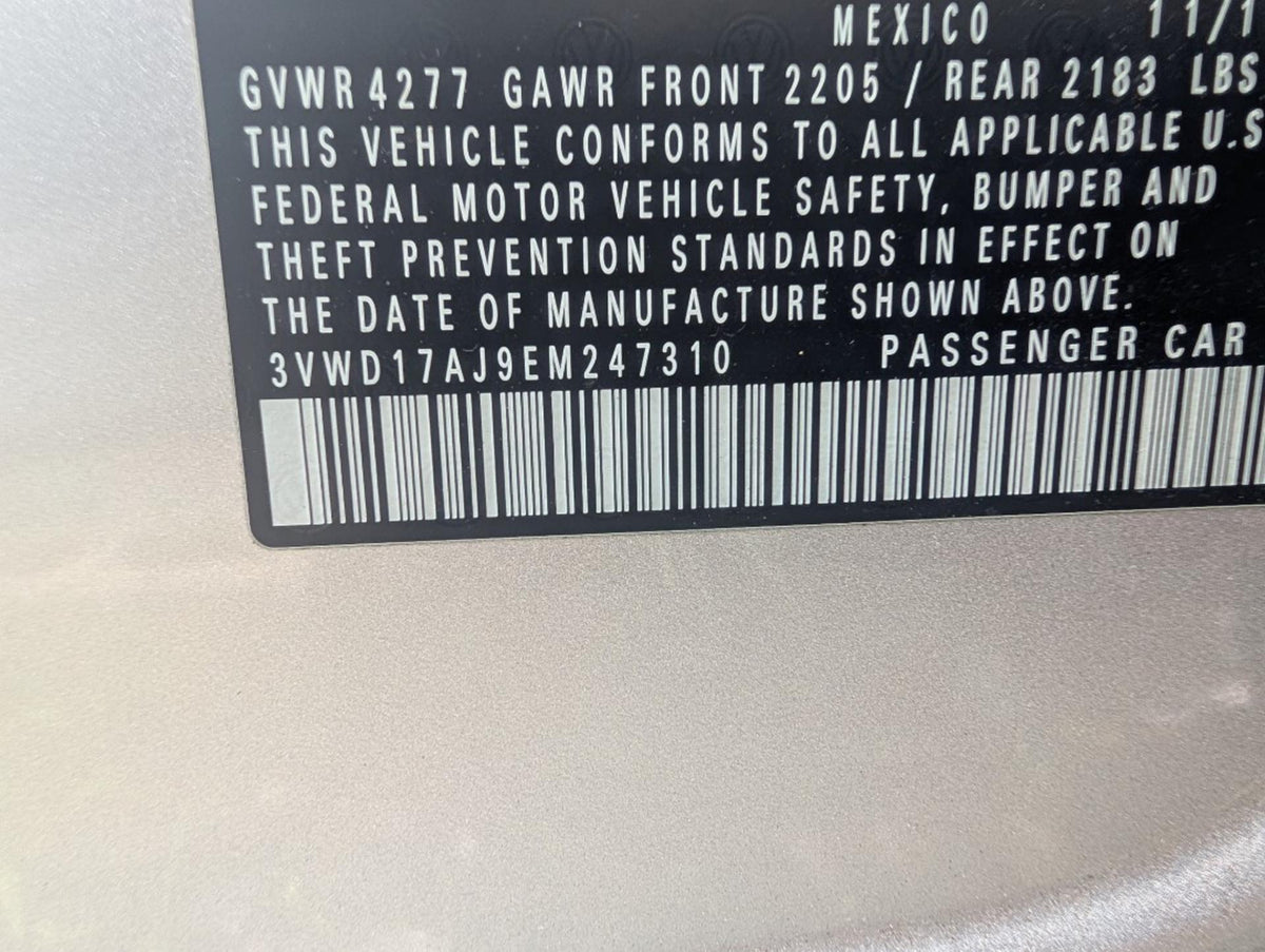 2014 Volkswagen Jetta - Title Surrendered