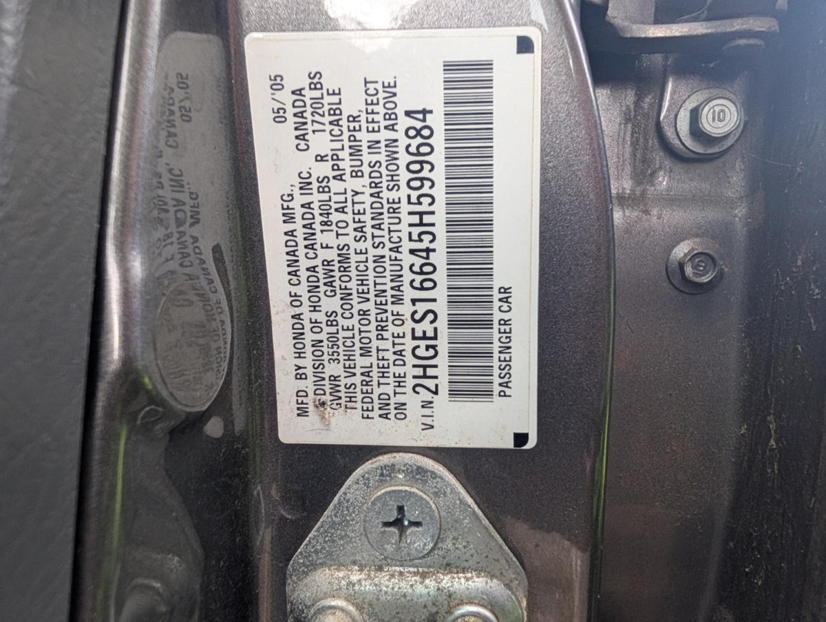 2005 Honda Civic - Title Surrendered